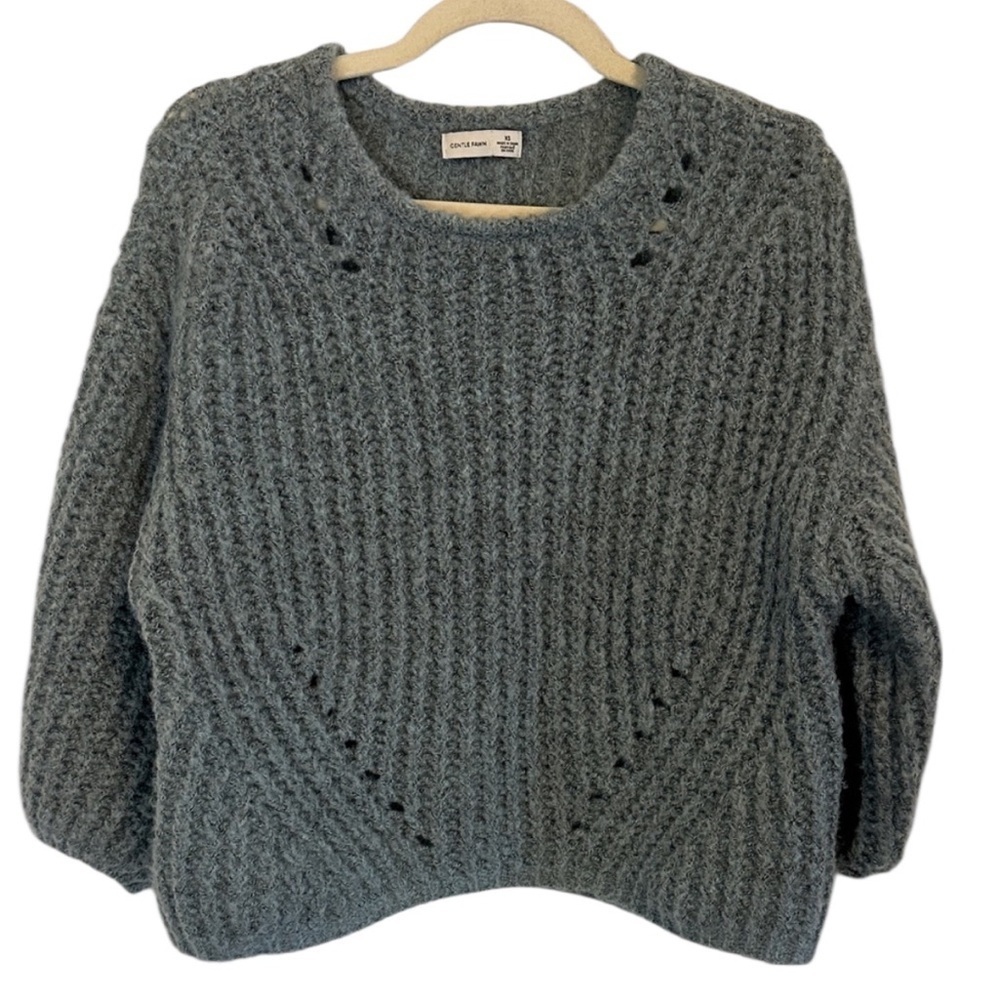 Gentle Fawn Cropped Knit Sweater Size XS